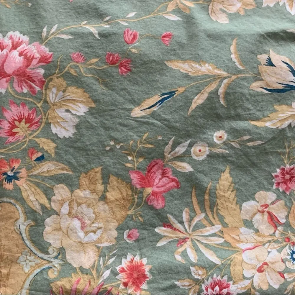 Pottery Barn Asian Floral Butterfly Euro Sham